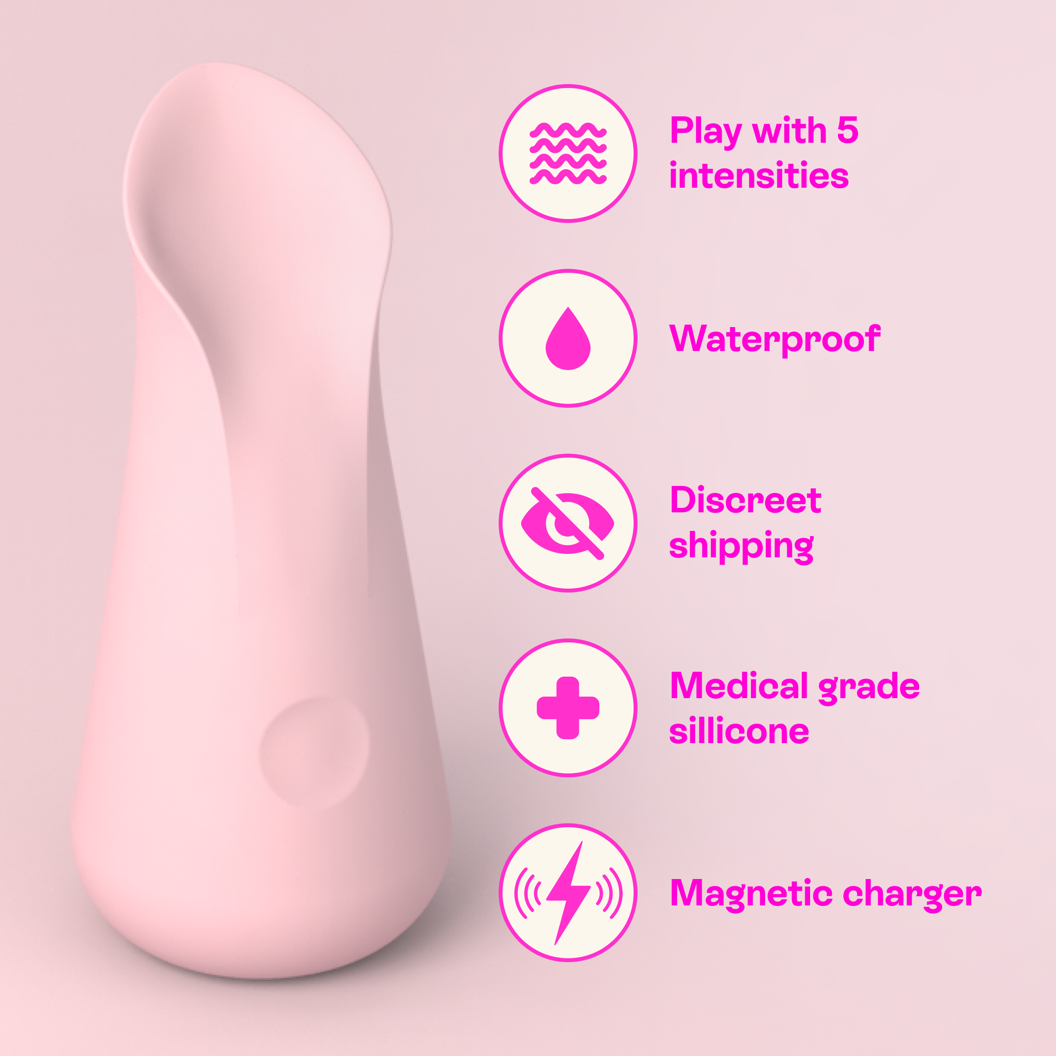 Uno vibrator — detail view